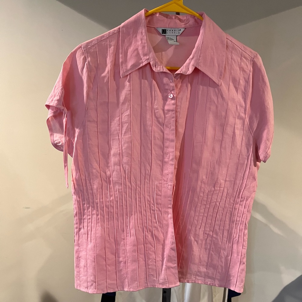 Women’s Shortt Sleeve Linen Top